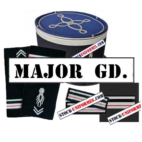 Major Gendarmerie départementale galons et képi